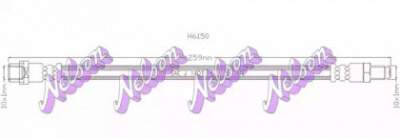 KAWE h6150 -  Тормозной шланг