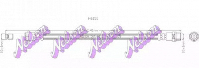 KAWE h6151 -  Тормозной шланг