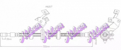 KAWE h6217 -  Тормозной шланг