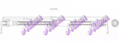 KAWE h6246 -  Тормозной шланг