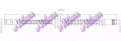 KAWE h6279 -  Тормозной шланг