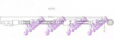 KAWE h6285 -  Тормозной шланг