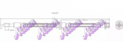 KAWE h6287 -  Тормозной шланг