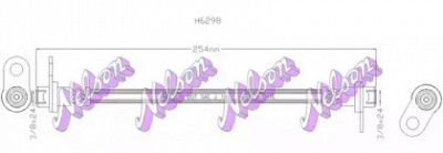KAWE h6298 -  Тормозной шланг