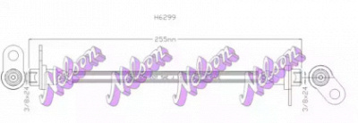 KAWE h6299 -  Тормозной шланг
