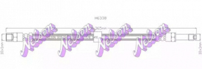 KAWE h6338 -  Тормозной шланг
