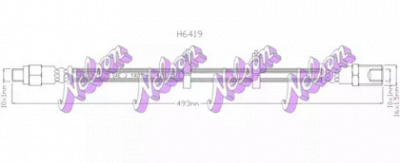 KAWE h6419 -  Тормозной шланг