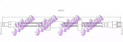 KAWE h6541 -  Тормозной шланг