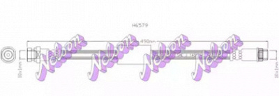 KAWE h6579 -  Тормозной шланг
