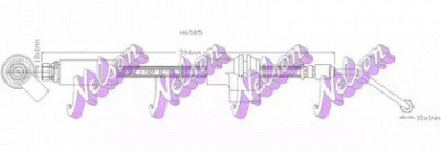 KAWE h6585 -  Тормозной шланг