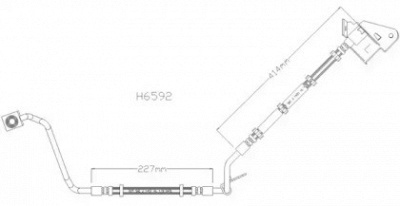 KAWE h6592 -  Тормозной шланг
