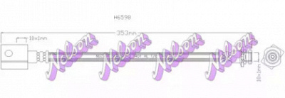 KAWE h6598 -  Тормозной шланг