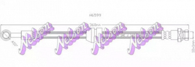 KAWE h6599 -  Тормозной шланг