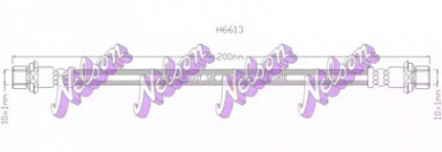 KAWE h6613 -  Тормозной шланг