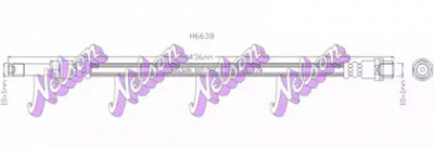 KAWE h6638 -  Тормозной шланг