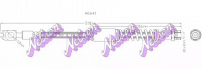KAWE h6641 -  Тормозной шланг
