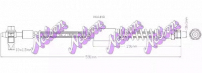 KAWE h6641q -  Тормозной шланг