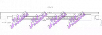 KAWE h6645 -  Тормозной шланг