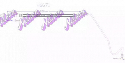 KAWE h6671 -  Тормозной шланг