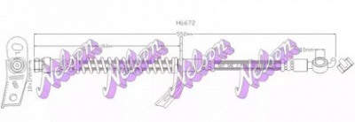 KAWE h6672 -  Тормозной шланг