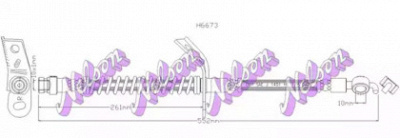 KAWE h6673 -  Тормозной шланг