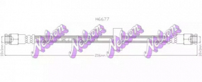 KAWE h6677 -  Тормозной шланг