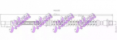 KAWE h6680 -  Тормозной шланг