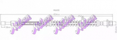 KAWE h6681 -  Тормозной шланг