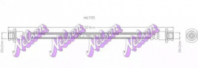 KAWE h6705 -  Тормозной шланг