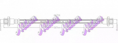KAWE h6731 -  Тормозной шланг