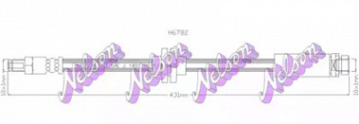 KAWE h6782 -  Тормозной шланг