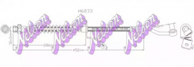 KAWE h6833 -  Тормозной шланг