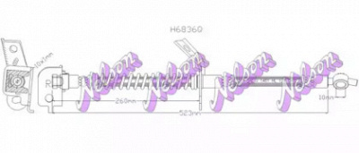 KAWE h6836q -  Тормозной шланг