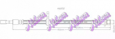 KAWE h6852 -  Тормозной шланг