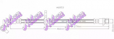 KAWE h6853 -  Тормозной шланг