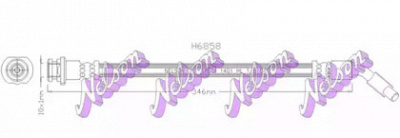KAWE h6858 -  Тормозной шланг