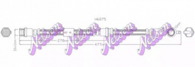 KAWE h6875 -  Тормозной шланг