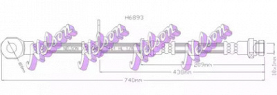 KAWE h6893 -  Тормозной шланг