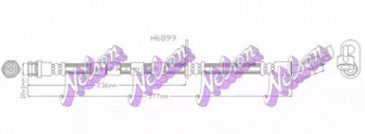 KAWE h6899 -  Тормозной шланг