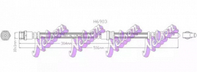 KAWE h6903 -  Тормозной шланг