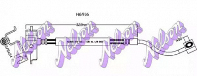KAWE h6916 -  Тормозной шланг