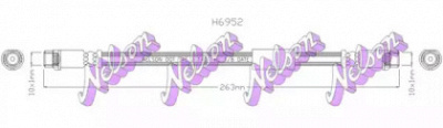 KAWE h6952 -  Тормозной шланг