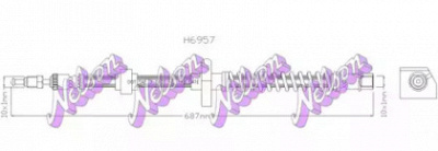 KAWE h6957 -  Тормозной шланг