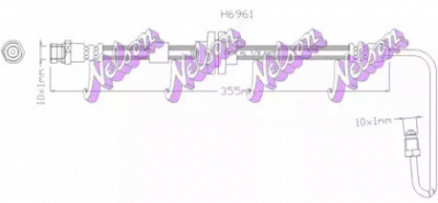 KAWE h6961 -  Тормозной шланг