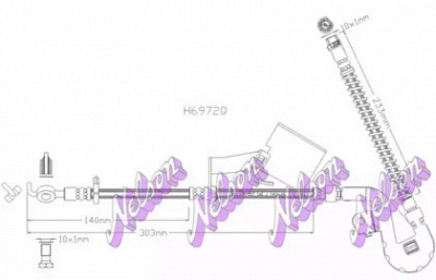 KAWE h6972q -  Тормозной шланг