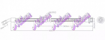 KAWE h6993 -  Тормозной шланг