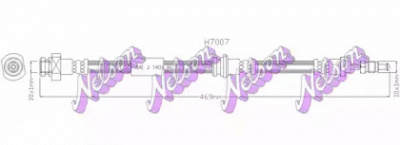KAWE h7007 -  Тормозной шланг