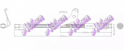 KAWE h7013 -  Тормозной шланг