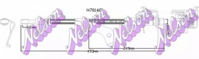KAWE h7014q -  Тормозной шланг