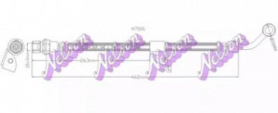 KAWE h7016 -  Тормозной шланг
